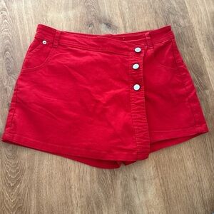 Red Women's Skort